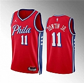 Men's Philadelphia 76ers #11 Jeff Dowtin Jr Red Statement Edition Stitched Jersey Dzhi,baseball caps,new era cap wholesale,wholesale hats